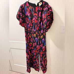 Vibrant Multicolor Animal Print Dress